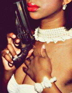 Inspiration for my next NPC... "Guns and Pearls" by Makeup Siren