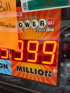 Bodega sign maxed out at 999 million Powerball jackpot